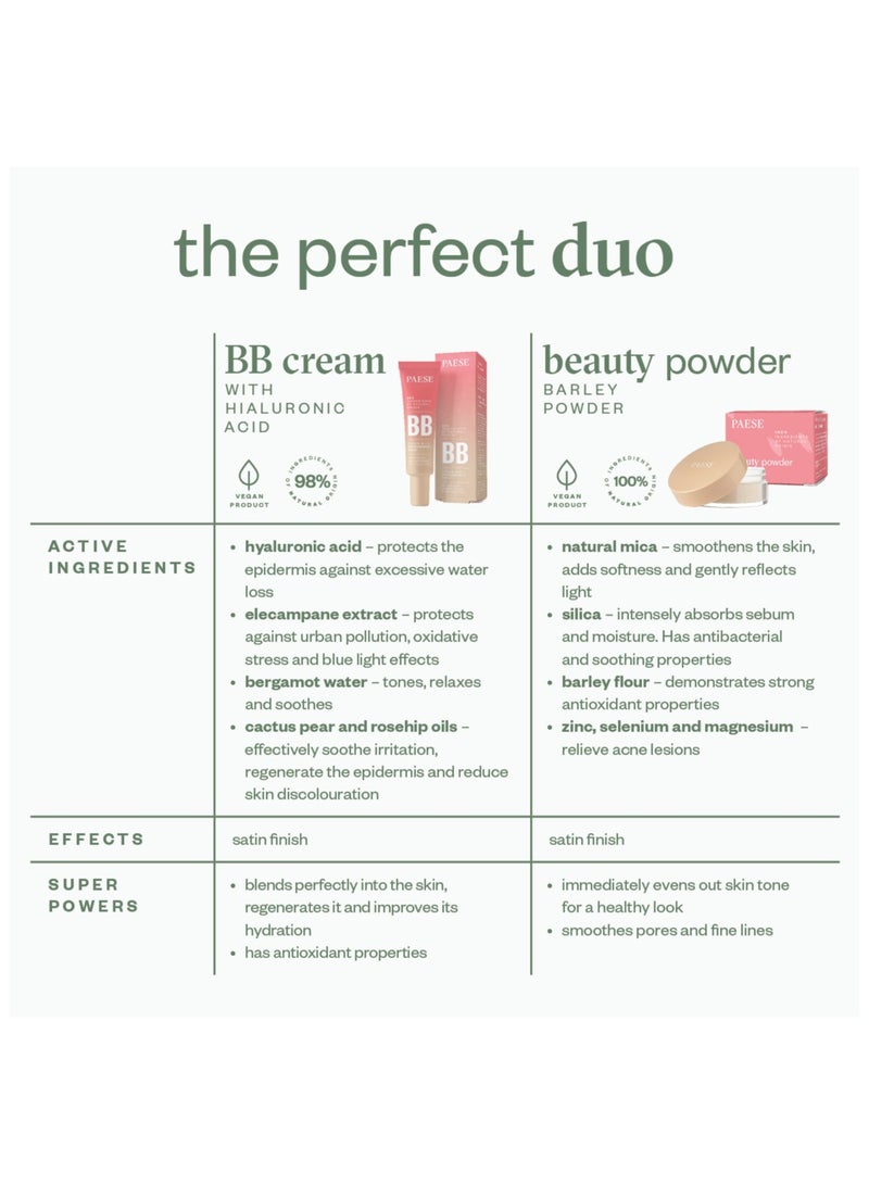 Paese Hydrating BB Cream, Natural Glow Tinted Base with Hyaluronic Acid & Rosehip Oil, Lightweight, Smoothing Coverage for All Skin Types, 02N Beige - Image 3